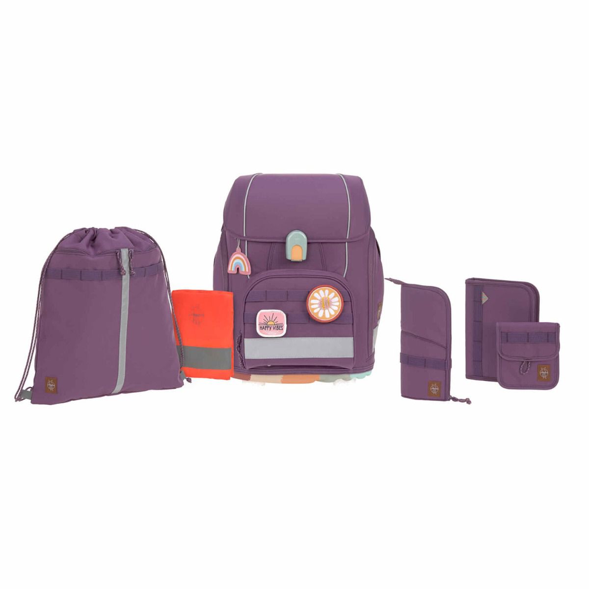 www.hofmann-onlineshop.de - Lässig Boxy Purple Set Unique Schulranzen