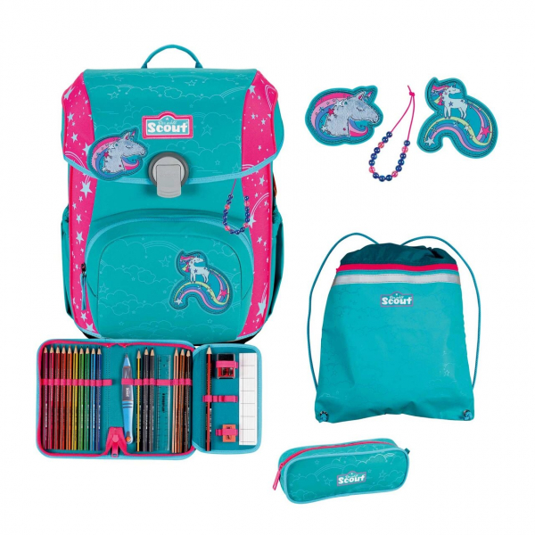 Scout Neo Exklusiv Superflash Extreme Unicorn  Schulranzen-Set