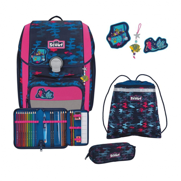 Scout Genius Magic Sea Schulranzen Set 4tlg.